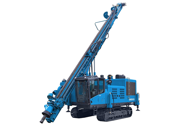 Integrated DTH drilling rig